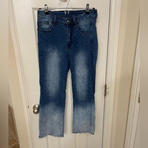 Crazy train cropped jeans. Sz 11/30
